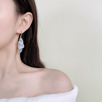 Kafna σκουλαρίκια με λέπια γοργόνας από χαλκό – γεωμετρικό σχήμα, ρετρό στυλ για γυναίκες