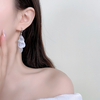 Kafna σκουλαρίκια με λέπια γοργόνας από χαλκό – γεωμετρικό σχήμα, ρετρό στυλ για γυναίκες