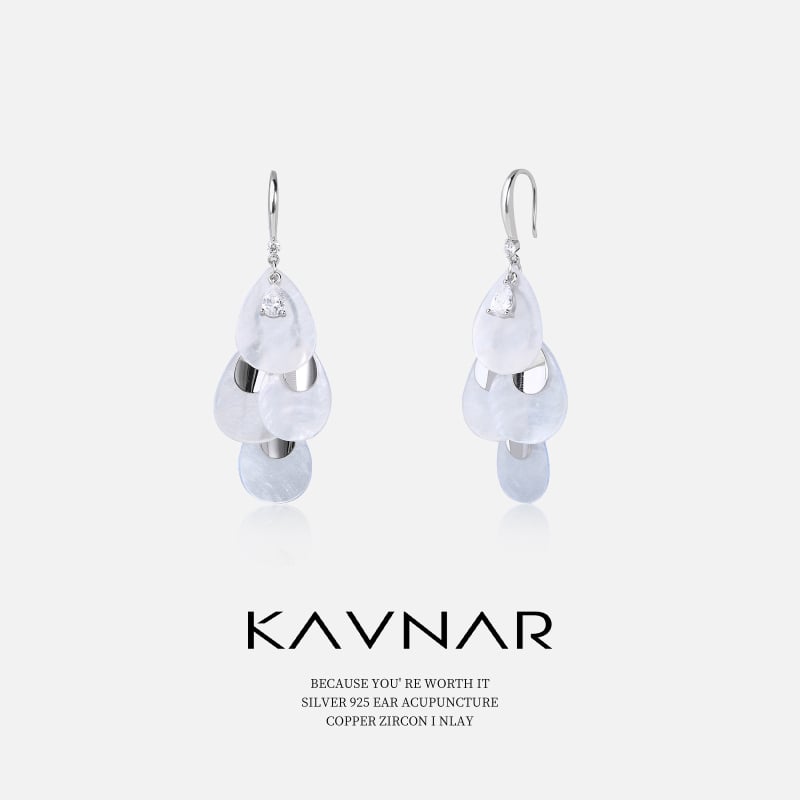 Kafna σκουλαρίκια με λέπια γοργόνας από χαλκό – γεωμετρικό σχήμα, ρετρό στυλ για γυναίκες