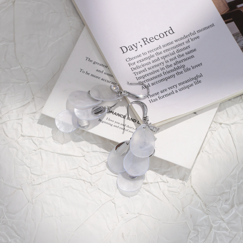 Kafna σκουλαρίκια με λέπια γοργόνας από χαλκό – γεωμετρικό σχήμα, ρετρό στυλ για γυναίκες