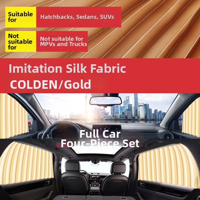 Cortină de soare auto, perdea interioară montată pe șină, opacă și groasă pentru majoritatea mașinilor