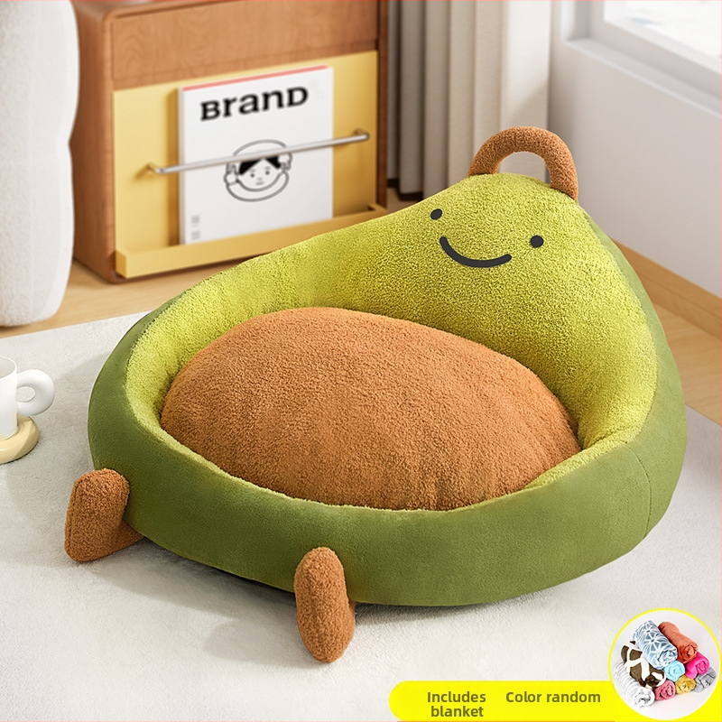 Textilná podložka pre domáce zvieratá pre všetky ročné obdobia; vhodná pre mačky a malé psy; pohodlná na spanie na pohovke; teplá na jeseň a zimu