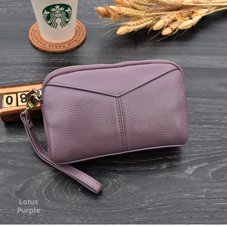 Dámska PU kožená clutch kabelka, korejský štýl, 1 skladací peňaženka, model S803