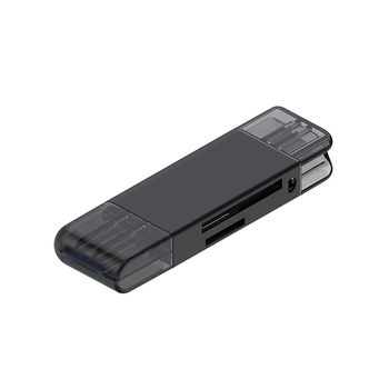 Vanjski USB 2.0 čitač kartica MR214, aluminijska legura, podržava više formata SD/SDHC/MMC Plus/TF/MicroSD, kompatibilan s Windows 7