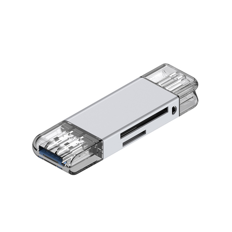 Vanjski USB 2.0 čitač kartica MR214, aluminijska legura, podržava više formata SD/SDHC/MMC Plus/TF/MicroSD, kompatibilan s Windows 7