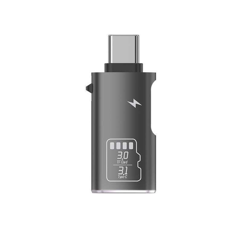 TF čitač kartica 2-u-1 USB 3.1 Type-C vanjski adapter za mobitele i računalo – metalno kućište