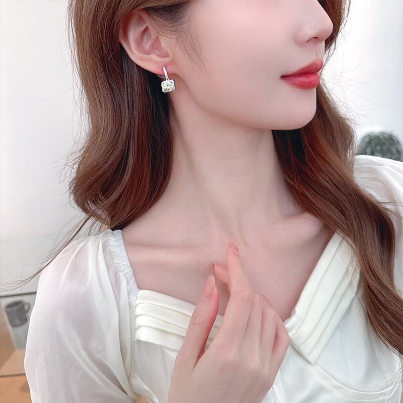 Meďové náušnice s geometrickým dizajnom, kórejský štýl (Značka: Liyu Jewelry; Materiál: Meď; Dizajn: Geometrický; Ošetrenie: Elektroplatovanie)