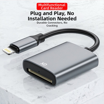 XD čítačka kariet pre Olympus – USB 2.0 externá, podpora XD kariet, iOS kompatibilný, hliníková zliatina