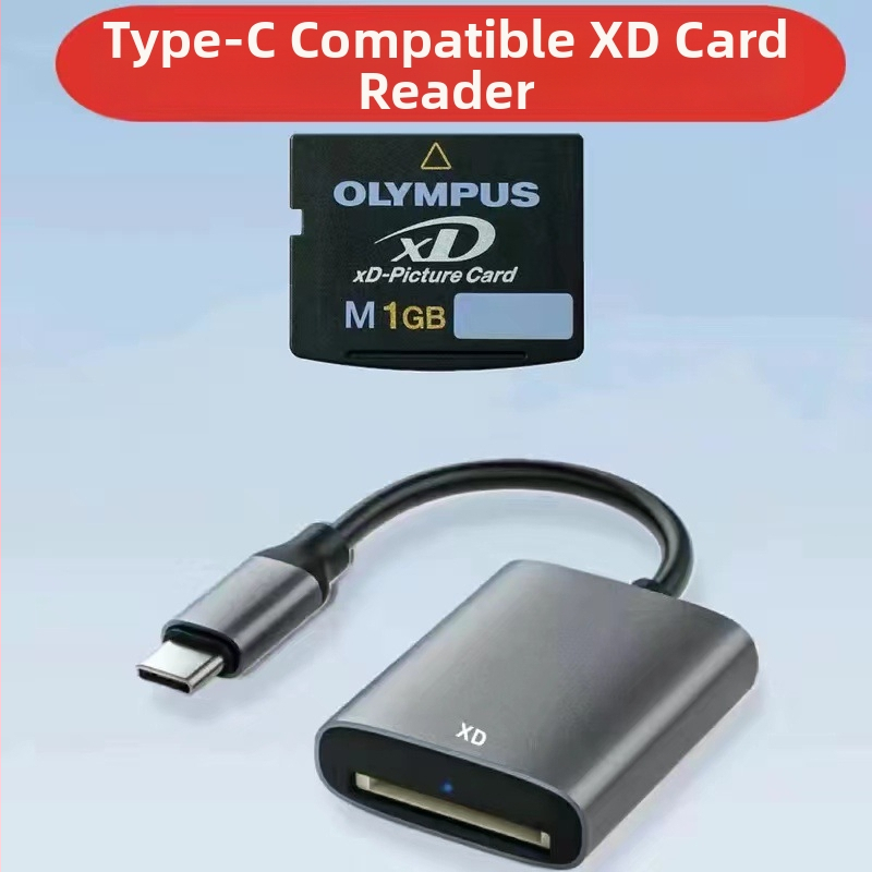 XD čítačka kariet pre Olympus – USB 2.0 externá, podpora XD kariet, iOS kompatibilný, hliníková zliatina