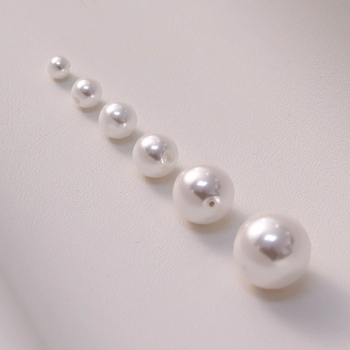 Set DIY mărgele de perlă pentru cercei – perle naturale din scoică cu acoperire sidefată, componente pentru cercei, stil proaspăt și dulce, model nobil, vara 2024