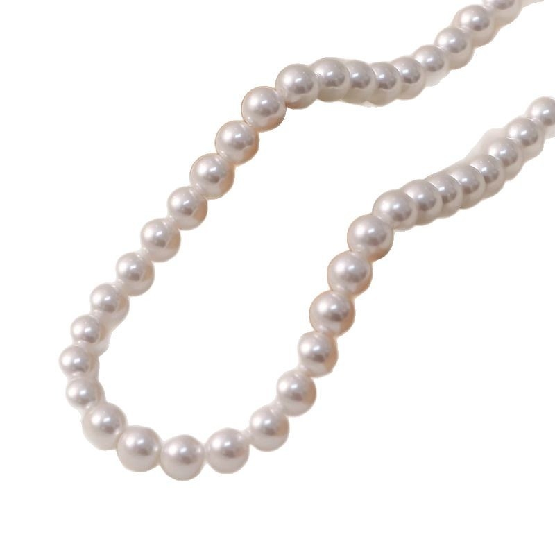 Set DIY mărgele de perlă pentru cercei – perle naturale din scoică cu acoperire sidefată, componente pentru cercei, stil proaspăt și dulce, model nobil, vara 2024