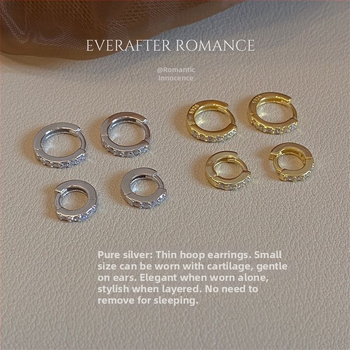 Náušnice, meď, svieži a jemný štýl, elektroplátovaný povrch, pre ženy (jar 2024)