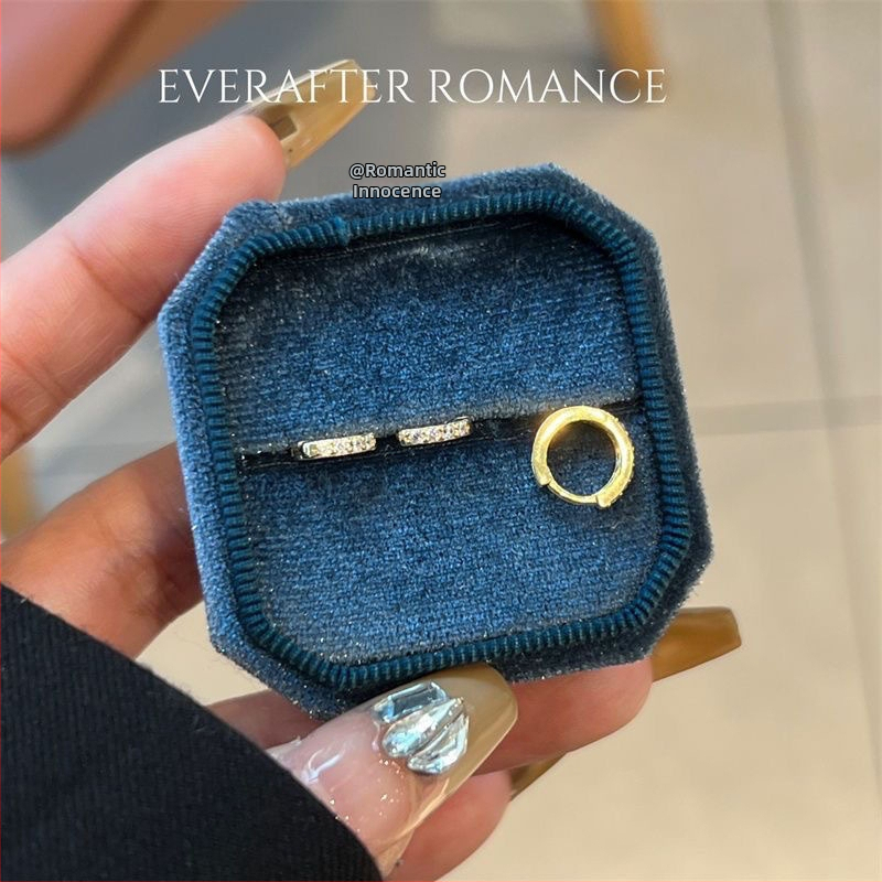 Náušnice, meď, svieži a jemný štýl, elektroplátovaný povrch, pre ženy (jar 2024)