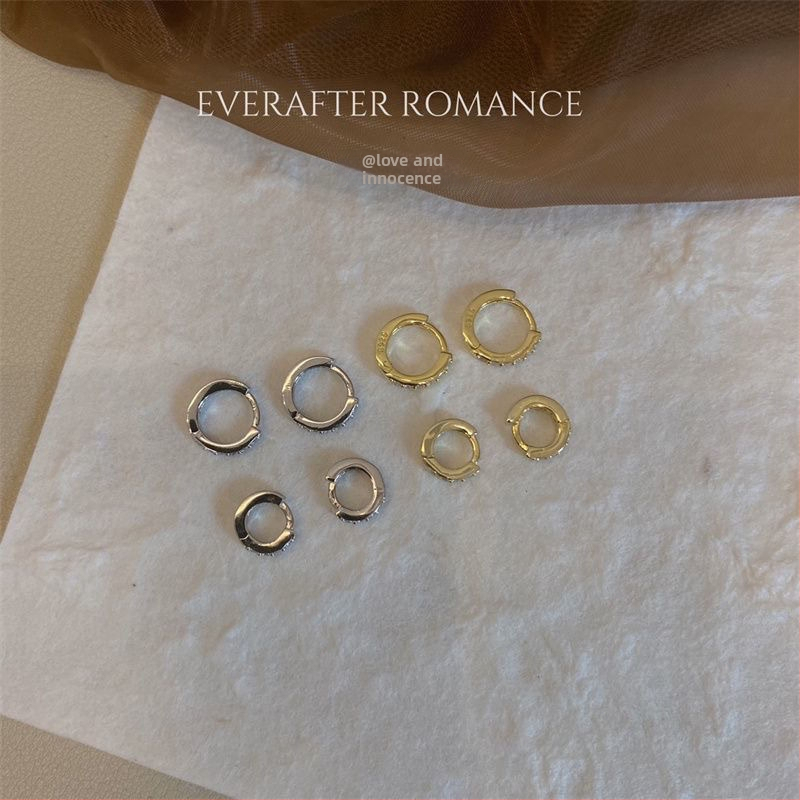 Náušnice, meď, svieži a jemný štýl, elektroplátovaný povrch, pre ženy (jar 2024)