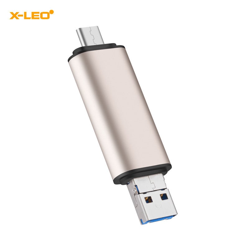 Type-C 3.1 all-in-one čítačka kariet, hliníkové telo, SD/TF podpora, USB 2.0