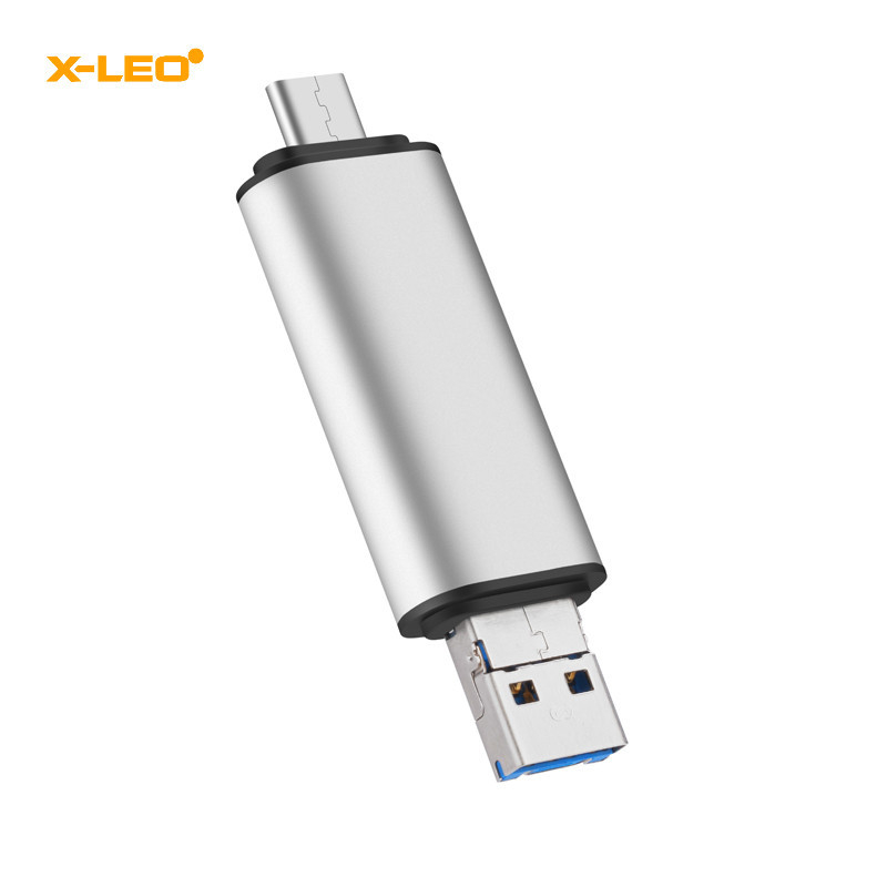 Type-C 3.1 all-in-one čítačka kariet, hliníkové telo, SD/TF podpora, USB 2.0