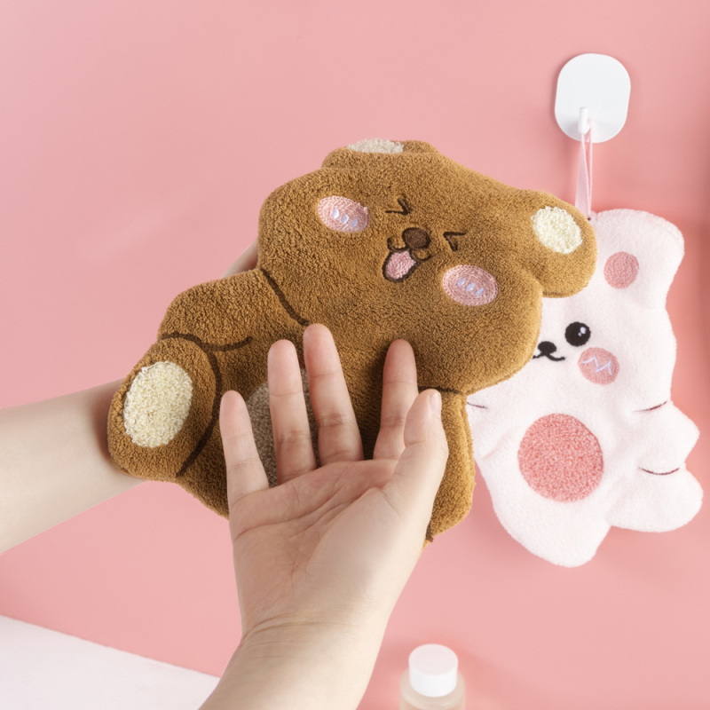 Кърпа за ръце от коралфлийс, за кухнята и банята, 30–50 g, 150d прежда, бродерия и обшивка, персонализация налична