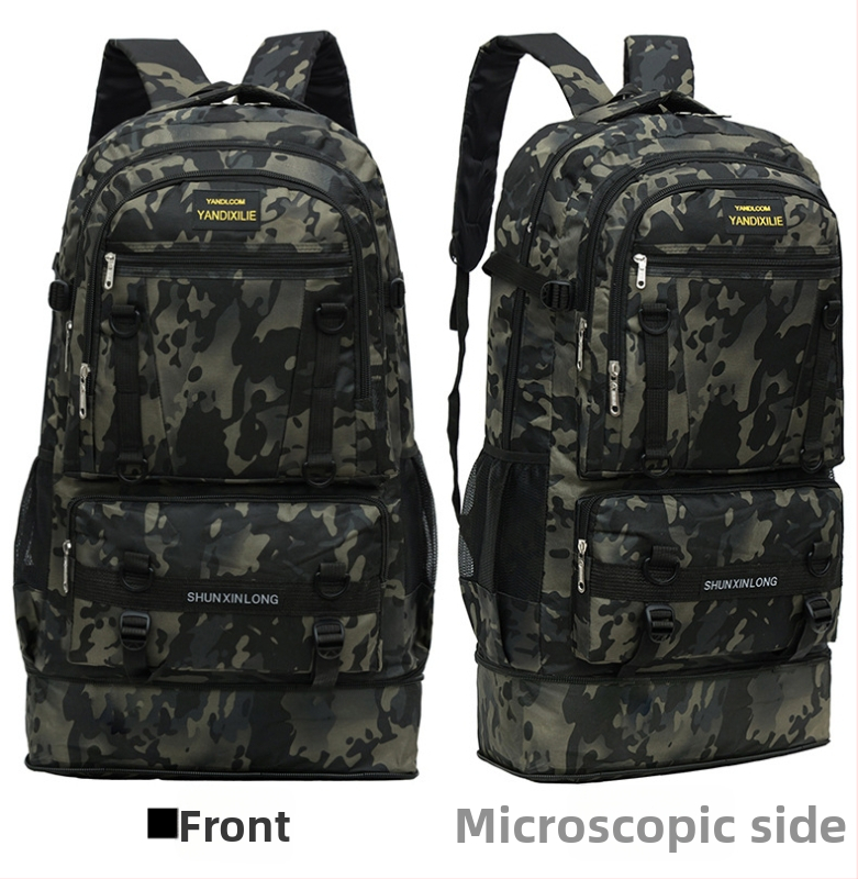 Turistický batoh, nylon, nepromokavý, rozširujúci, proti krádeži, zakrivené ramenné popruhy