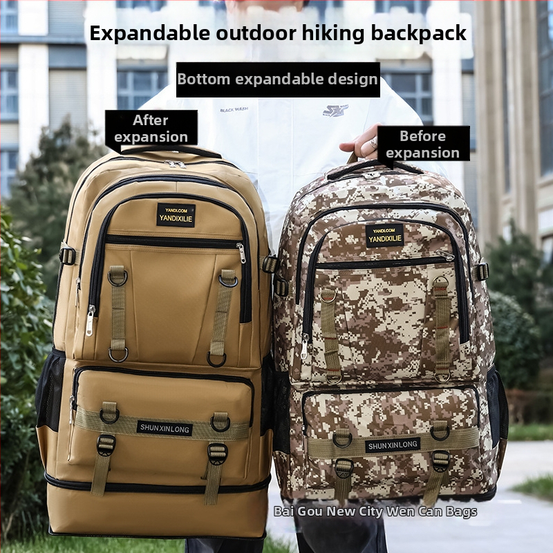 Turistický batoh, nylon, nepromokavý, rozširujúci, proti krádeži, zakrivené ramenné popruhy