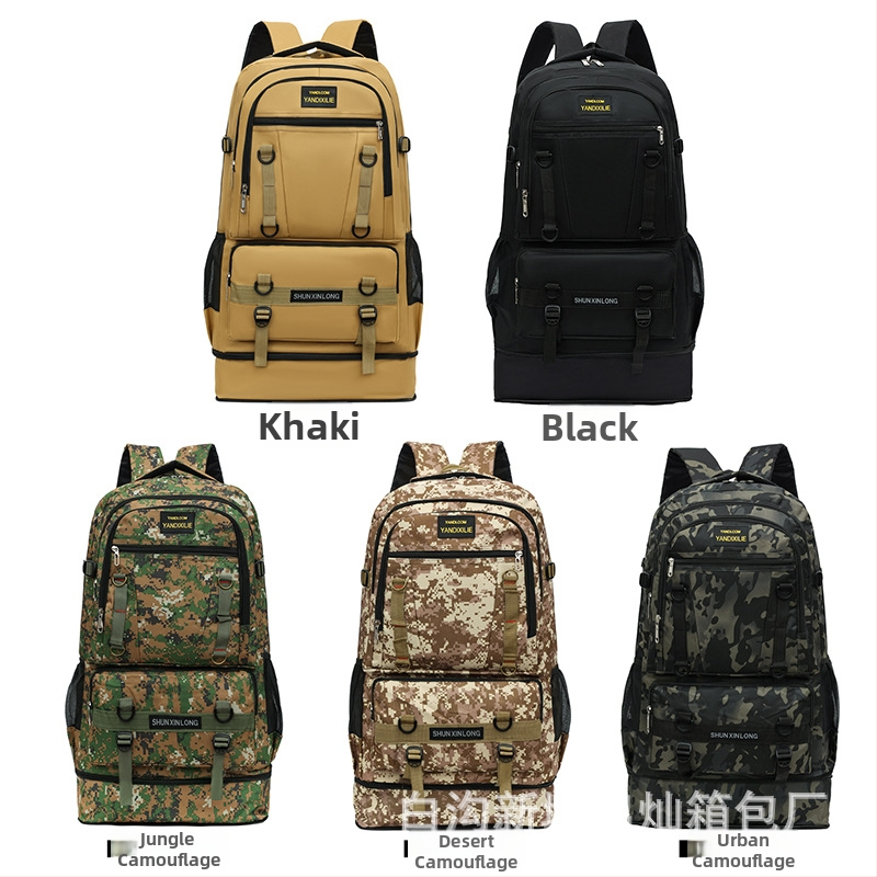 Turistický batoh, nylon, nepromokavý, rozširujúci, proti krádeži, zakrivené ramenné popruhy