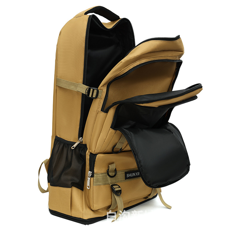 Planinski ruksak, najlon, vodootporan, proširiv, protiv krađe, zakrivljene naramenice