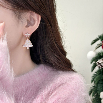 Cercei cu ciucuri, stil Xiaoxiangfeng, aliaj, placare electrolitică, tijă din argint 925, pentru femei, lansare toamnă 2025