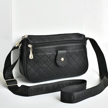 Deoia PU cezramenná taška pre ženy — mestský minimalistický štýl, horizontálny štvorcový tvar, zipsové otvorenie, dokumentová kapsa