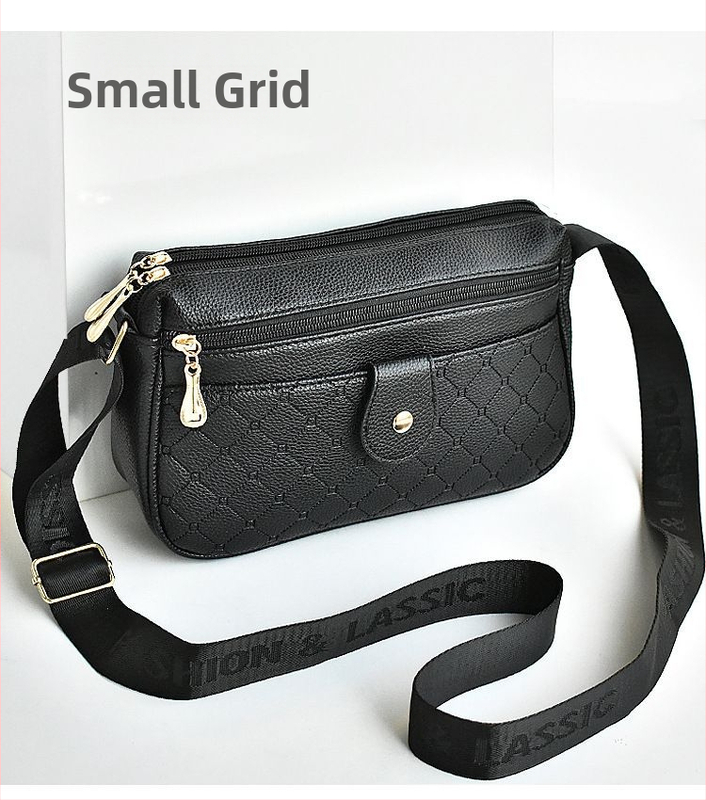 Deoia PU cezramenná taška pre ženy — mestský minimalistický štýl, horizontálny štvorcový tvar, zipsové otvorenie, dokumentová kapsa