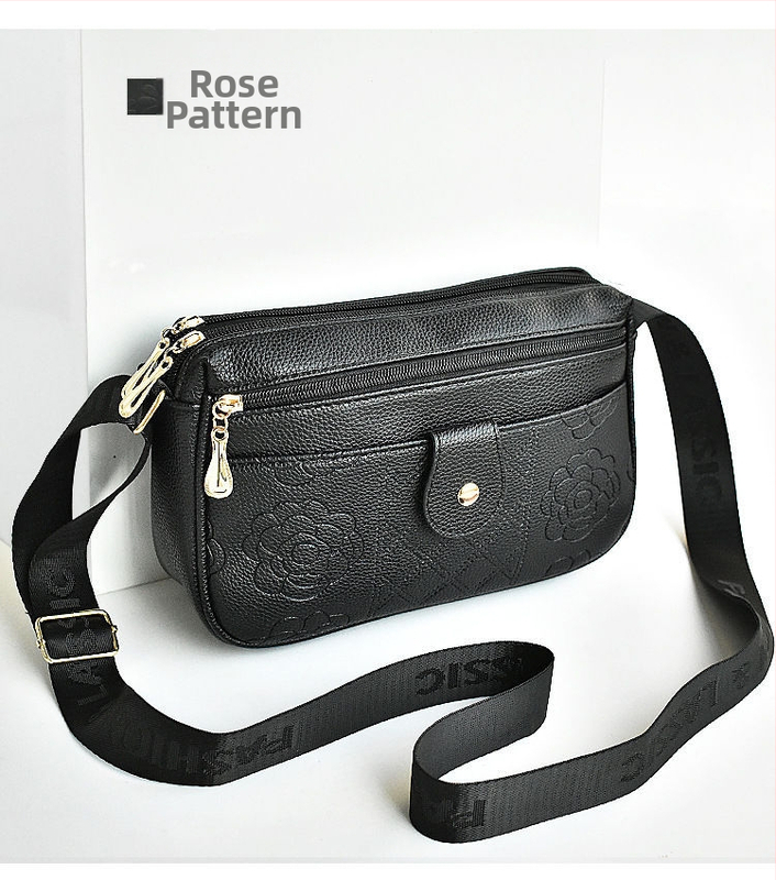 Deoia PU cezramenná taška pre ženy — mestský minimalistický štýl, horizontálny štvorcový tvar, zipsové otvorenie, dokumentová kapsa