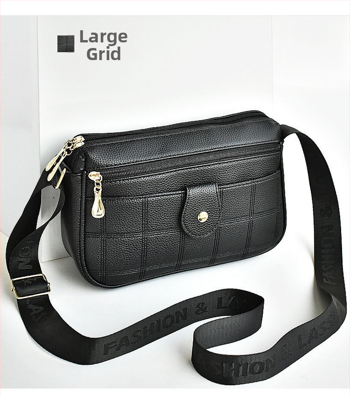 Deoia PU cezramenná taška pre ženy — mestský minimalistický štýl, horizontálny štvorcový tvar, zipsové otvorenie, dokumentová kapsa