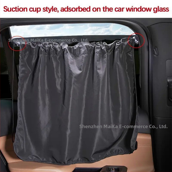 Slnečná clona do auta z polyesteru – hrubá nepriehľadná, univerzálny strih, zavesený dizajn