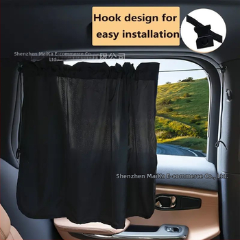 Slnečná clona do auta z polyesteru – hrubá nepriehľadná, univerzálny strih, zavesený dizajn