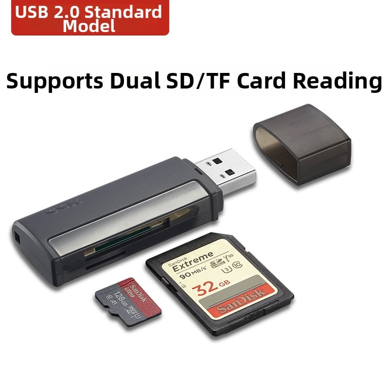 SD/TF USB 3.1 externý čítač kariet so dvojitým slotom, modely SCRM400/SCRM402, 1-ročná záruka