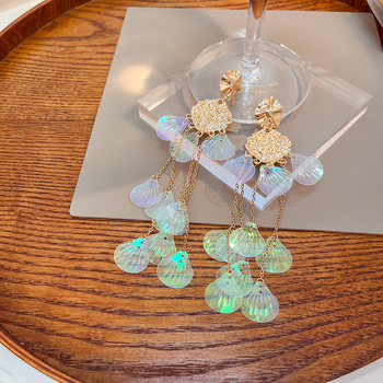 Cercei — aliaj, design geometric, electroplacare, Mou Doudou Accessories, Vara 2024