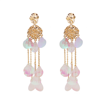 Cercei — aliaj, design geometric, electroplacare, Mou Doudou Accessories, Vara 2024