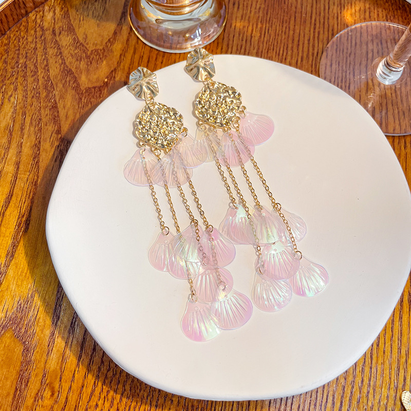 Cercei — aliaj, design geometric, electroplacare, Mou Doudou Accessories, Vara 2024