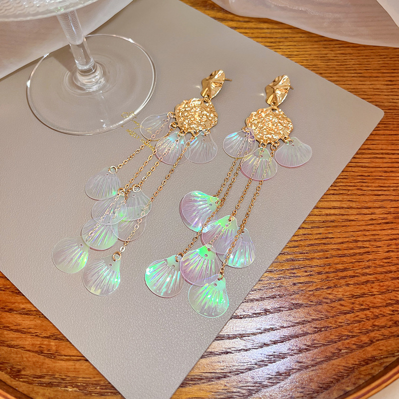 Cercei — aliaj, design geometric, electroplacare, Mou Doudou Accessories, Vara 2024