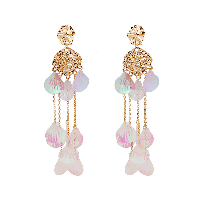 Cercei — aliaj, design geometric, electroplacare, Mou Doudou Accessories, Vara 2024