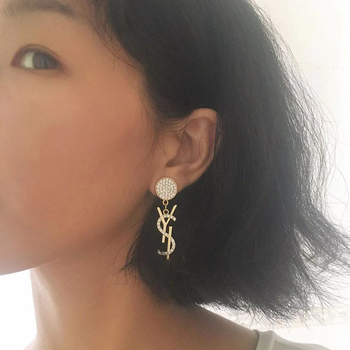 Náušnice - kórejský štýl, zliatina, elektroplatované, jar 2024, kód Al-632290177097