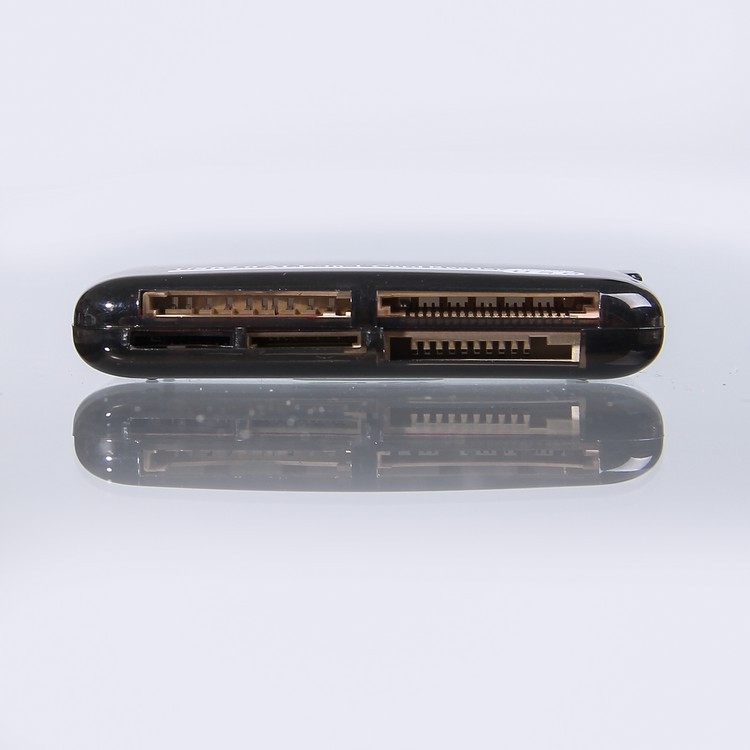 Cititor de carduri USB LTC-0008, carcasă transparentă, suport CF/SD/SDHC/MMC Plus/TF/MicroSD, USB 2.0