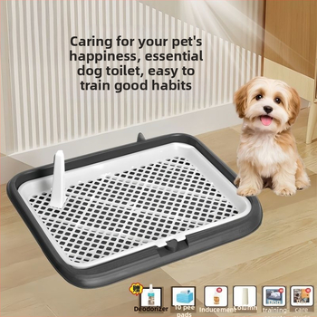 Plastová toaleta pre psov – dvojité úrovne, proti špliechaniu moču, proti šliapaniu, pre šteňatá, domáce použitie