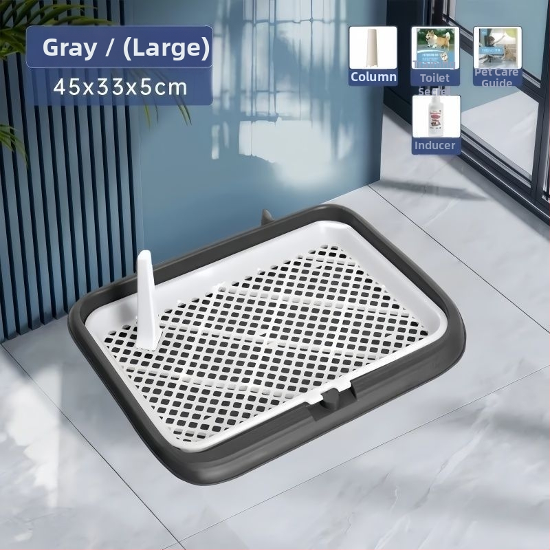 Plastová toaleta pre psov – dvojité úrovne, proti špliechaniu moču, proti šliapaniu, pre šteňatá, domáce použitie