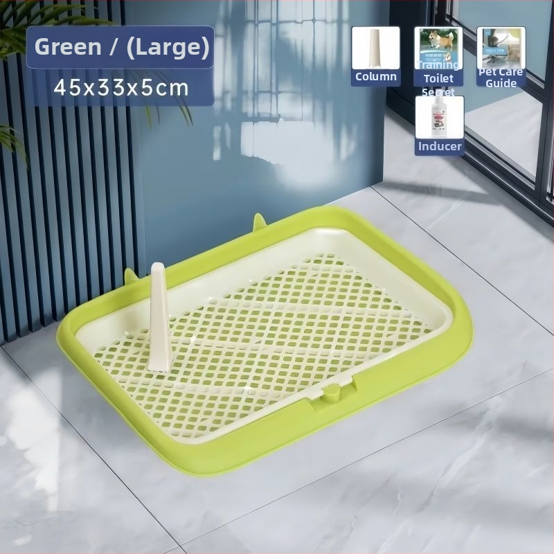 Plastová toaleta pre psov – dvojité úrovne, proti špliechaniu moču, proti šliapaniu, pre šteňatá, domáce použitie