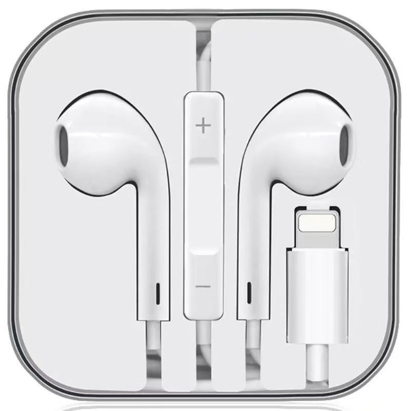 In-ear vezetékes fejhallgató, 1,2 m kábellel, iOS-kompatibilis, plug-and-play