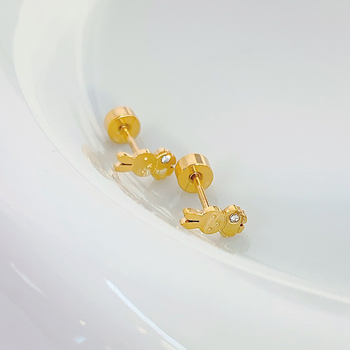 Cuie pentru urechi din oțel de titan – placare electroplată, stil INS, trend de personalitate, accesorii pentru urechi