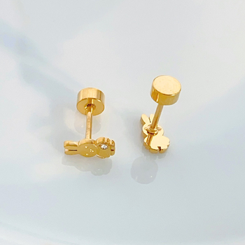 Cuie pentru urechi din oțel de titan – placare electroplată, stil INS, trend de personalitate, accesorii pentru urechi