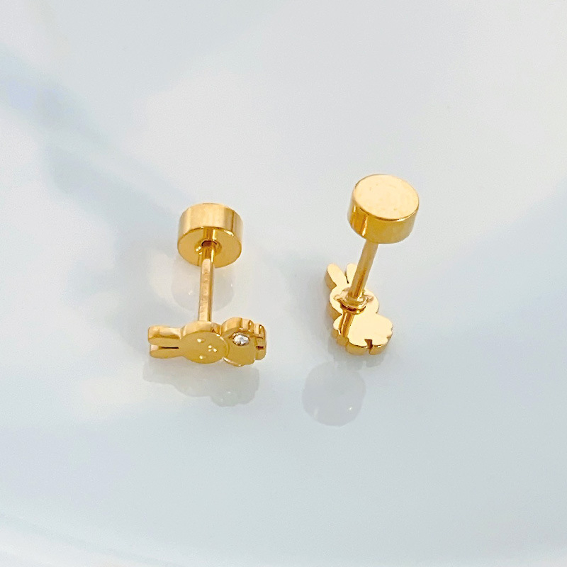 Cuie pentru urechi din oțel de titan – placare electroplată, stil INS, trend de personalitate, accesorii pentru urechi