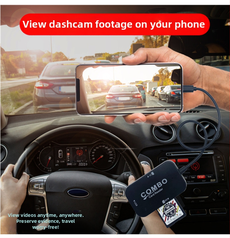 Viacfunkčný USB čítač SD/TF kariet s micro/Type-C rozhraním (USB 2.0, externá inštalácia, ABS telo, podpora SD/TF kariet)