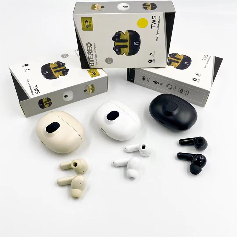Bluetooth slušalice s digitalnim zaslonom, aktivna eliminacija buke, niska latencija, više od 8 sati trajanja baterije, IPX4 vodootpornost (Bluetooth 5.3)