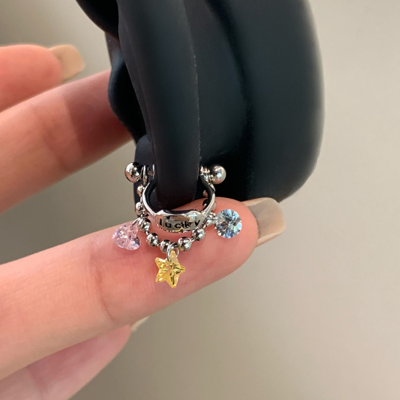 Nerezové oceľové náušnice, Geometrický tvar, osadený zirkónom, technika vsadenia